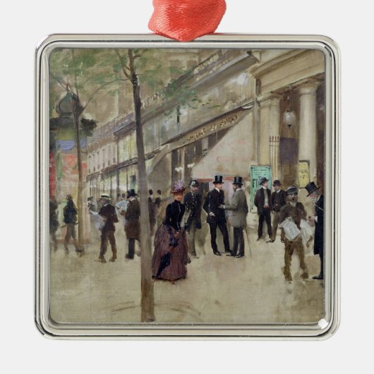 De Boulevard Montmartre Metalen Ornament (Voorkant)