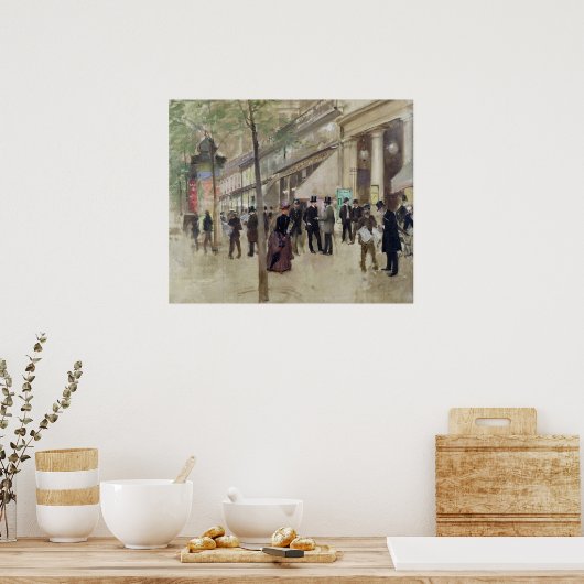 De Boulevard Montmartre Poster (Keuken)