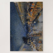De Boulevard Montmartre 's Nachts – Pissarro Legpuzzel (Verticaal)