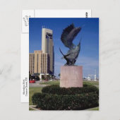 De Boulevard van de oever, Corpus Christi, TX Briefkaart (Voorkant / Achterkant)