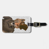 De Bounder Fox Print Bagagelabel (Voorkant horizontaal)