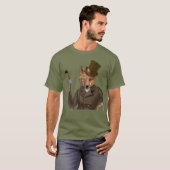De Bounder Fox Print T-shirt (Voorkant volledig)