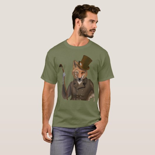 De Bounder Fox Print T-shirt (Voorkant volledig)