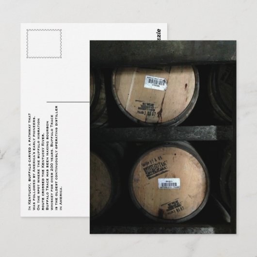 De Bourbon van Kentucky Briefkaart (Voorkant / Achterkant)