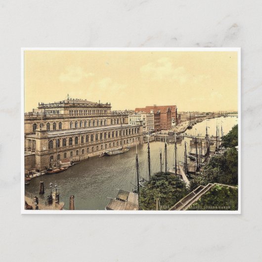 De bourse en de haven, Konigsberg, Oost-Pruisen, G Briefkaart (Voorkant)
