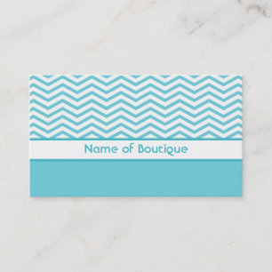 De Boutique Aqua van de mode en Witte Chevrons Visitekaartje