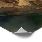 De bouw van de ark van Noach Poster (Hoek)