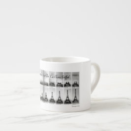 De bouw van de Eiffeltoren Espresso Kop