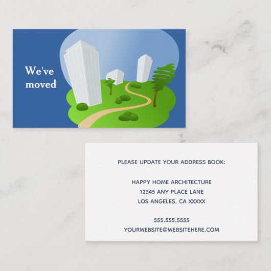 De Bouw van de kantoor Nieuwe Aankondiging van het (Voorkant / Achterkant)