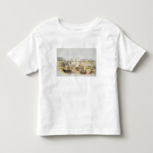 De bouw van de resterende muur nabij Park Street, Kinder Shirts