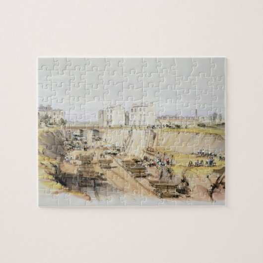 De bouw van de resterende muur nabij Park Street, Legpuzzel (Horizontaal)