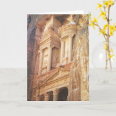 De Bouw van de schatkist in Petra Kaart (Gele Bloem)