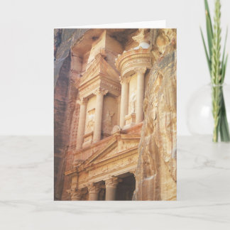 De Bouw van de schatkist in Petra Kaart