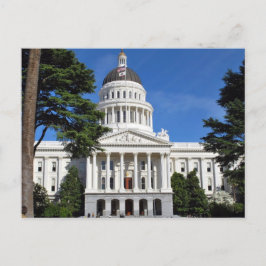 De bouw van de staatscapitol van CA - Sacramento Briefkaart