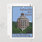 De Bouw van de stad, Asheville Briefkaart (Voorkant / Achterkant)
