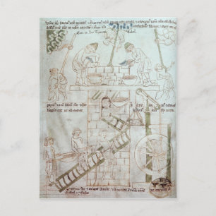 De bouw van de toren van Babel Briefkaart