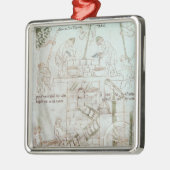 De bouw van de toren van Babel Metalen Ornament (Links)