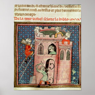 De bouw van de toren van Babel Poster