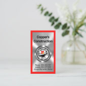 De bouw van de zilvermetaalwerken visitekaartje (Staand voorkant)