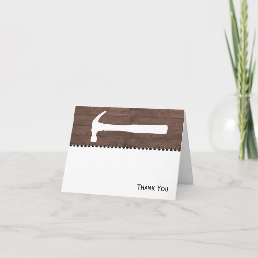 De Bouw van hamers en van Spijkers Bedankkaart (Voorkant)