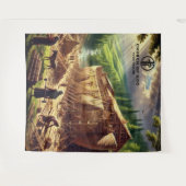 De bouw van Noah's Ark Wandkleed (Voorkant (horizontaal))