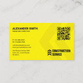 De bouwdienst, de huisbouw, makelaar visitekaartje (Achterkant)