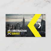 De bouwdienst, de huisbouw, makelaar visitekaartje (Voorkant)