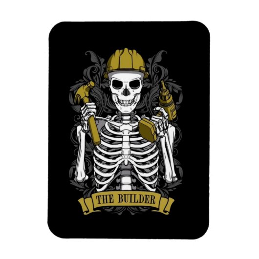 De bouwer Tarot Kaart magneet (Verticaal)