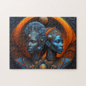 De bouwers: moeder en dochter legpuzzel (Horizontaal)