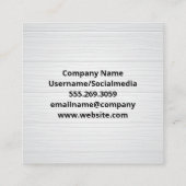 De bouwhulpmiddelen op Houten Lijst Vierkante Visitekaartje (Achterkant)