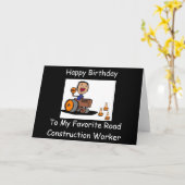 De Bouwvakker van de weg Kaart (Gele Bloem)