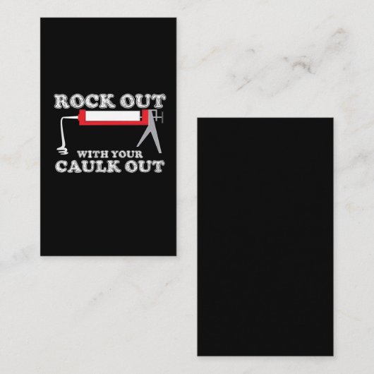 De bouwwerker steekt uit met uw kaulp uit visitekaartje (Voorkant / Achterkant)