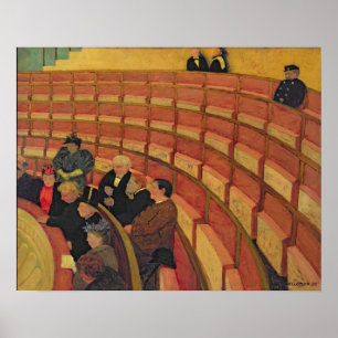 De bovenste cirkel bij het theater du Chatelet Poster
