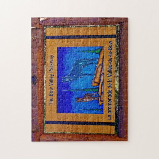 De Bow Valley Parkway Banff. Legpuzzel (Verticaal)