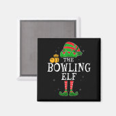 De Bowling Elf Group komt overeen met de kerstbal Magneet (Voorkant / Achterkant)
