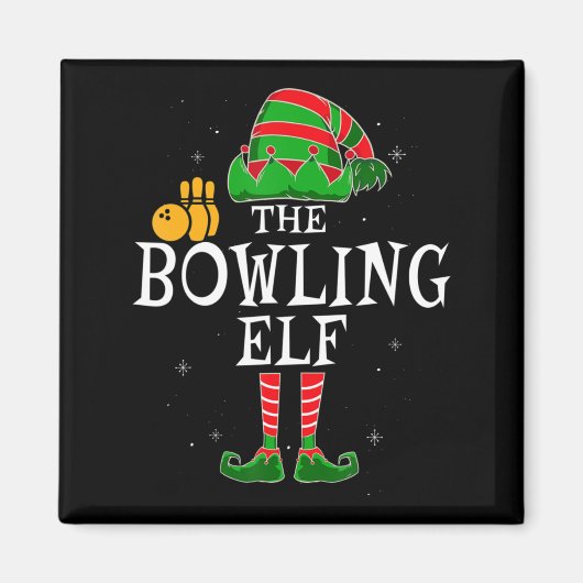 De Bowling Elf Group komt overeen met de kerstbal Magneet (Voorkant)