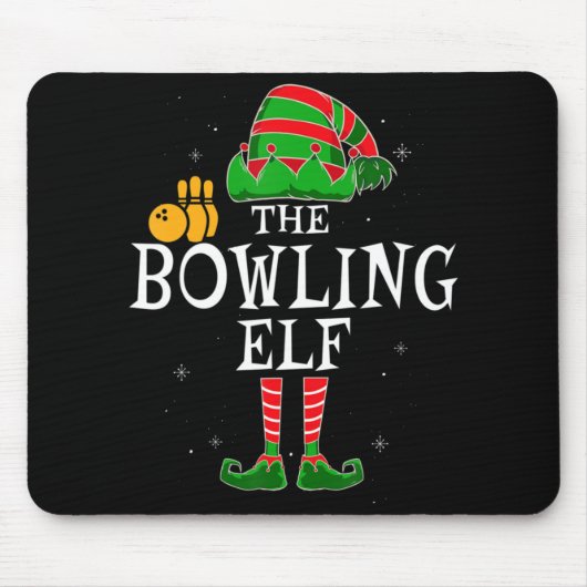 De Bowling Elf Group komt overeen met de kerstbal  Muismat (Voorkant)