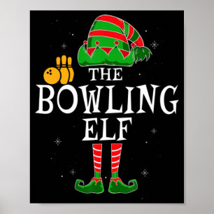 De Bowling Elf Group komt overeen met de kerstbal Poster