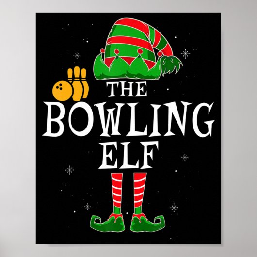De Bowling Elf Group komt overeen met de kerstbal  Poster (Voorkant)