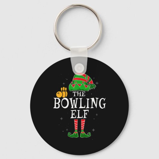 De Bowling Elf Group komt overeen met de kerstbal Sleutelhanger (Voorkant)