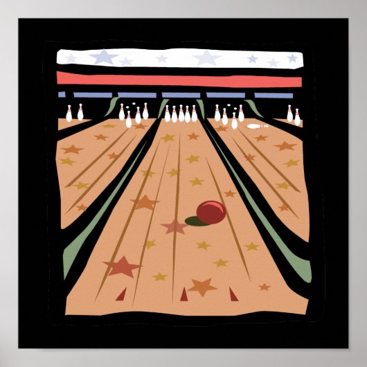 De Bowling Lanes Poster (Voorkant)