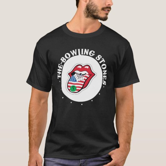 De Bowling Stones - het grappige Shirt van het Bow (Voorkant)
