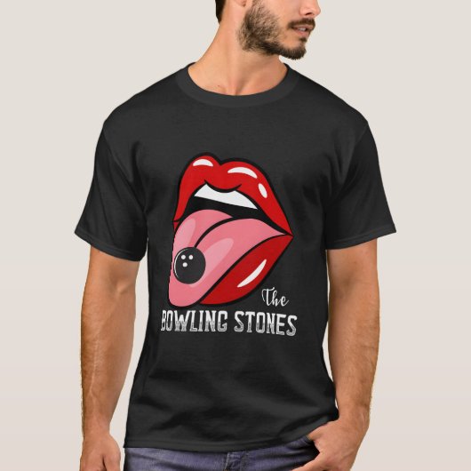 De Bowling StonesAmusant Beste Bowling Team T-shirt (Voorkant)
