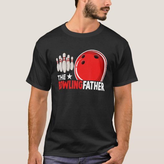 De Bowlingfather Schattigee Bowling Equipment Play T-shirt (Voorkant)