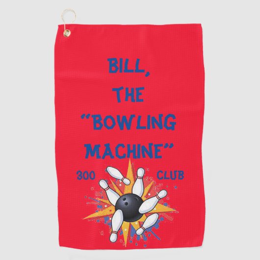 De bowlingmachine bowling handdoek (Voorkant)