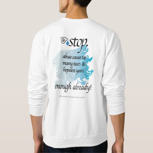 De Boxer door Alecia Thurston Trui (Achterkant)