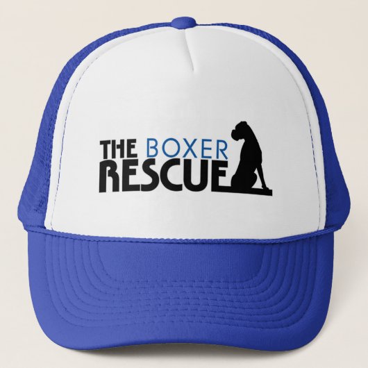 De Boxer Rescue Logo Trucker Hat Pet (Voorkant)