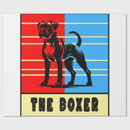 De Boxer - Sterke Hond Cadeaupapier (Vlak)