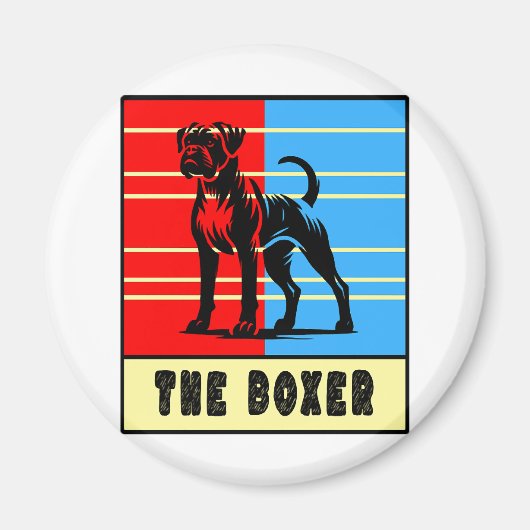 De Boxer - Sterke Hond Magneet (Voorkant)