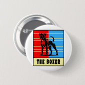De Boxer - Sterke hond Ronde Button 5,7 Cm (Voorkant /achterkant)
